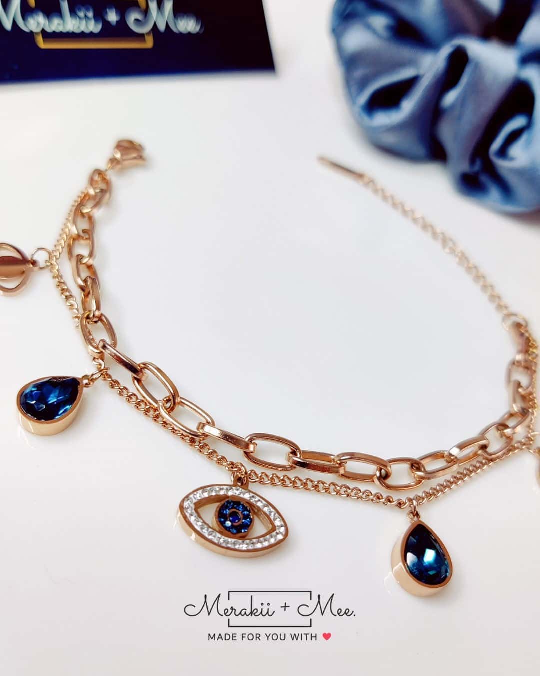 Evil Eye Charm Bracelet - Image 3