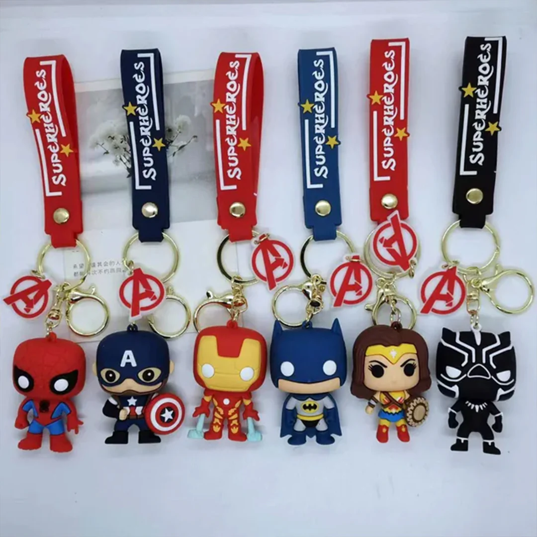 Marvel's and DC Universe 3D Rubber Keychains with Strap - Image 11
