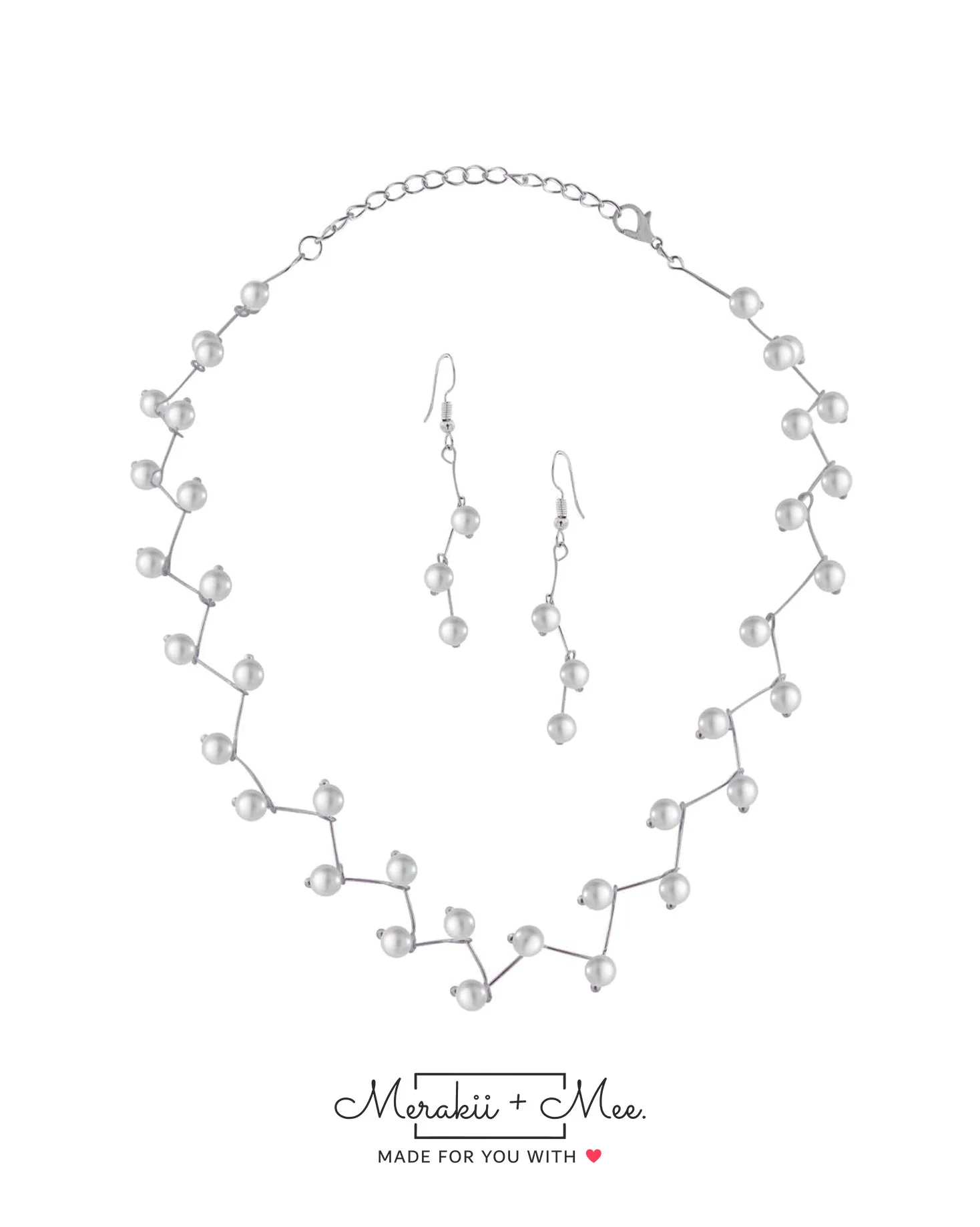 Pearl Link Choker Necklace - Image 9
